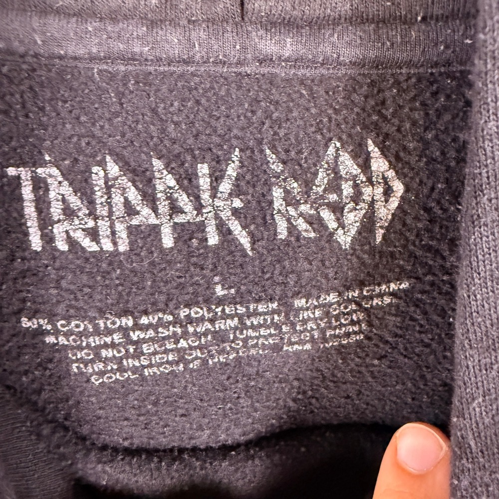 Trippie Redd Hoodie Mens Large Black Life's a Trip Graphic Pullover Sweatshirt - Picture 4 of 10